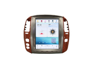 Магнитола Тесла Lexus LX470 Wooden Tesla-Style DSP на Android 12.1 дюймов 2004-2006 фото