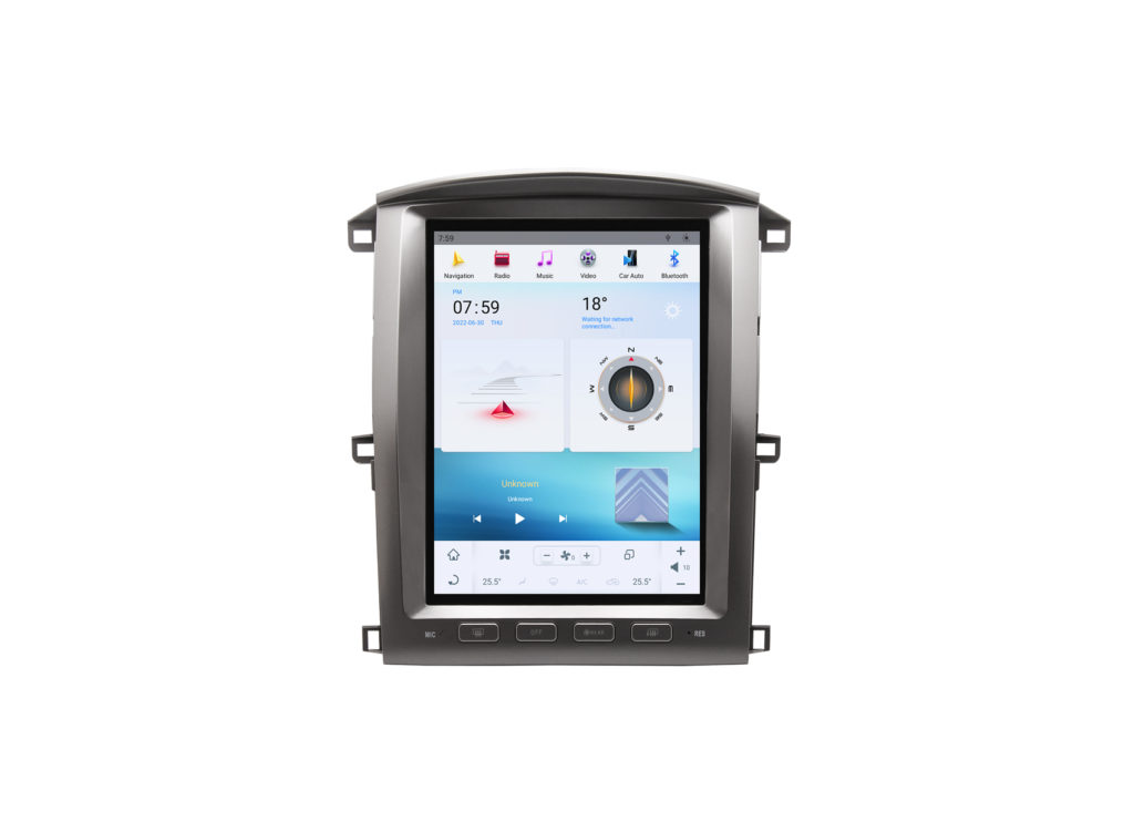 Магнитола Тесла Toyota Land Cruiser Tesla-Style DSP на Android 2003-2007#